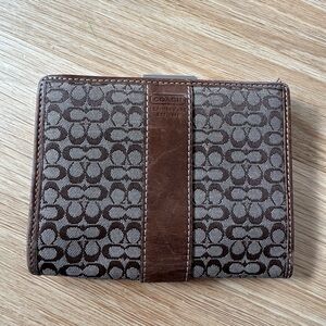Coach Brown and Gray Wallet